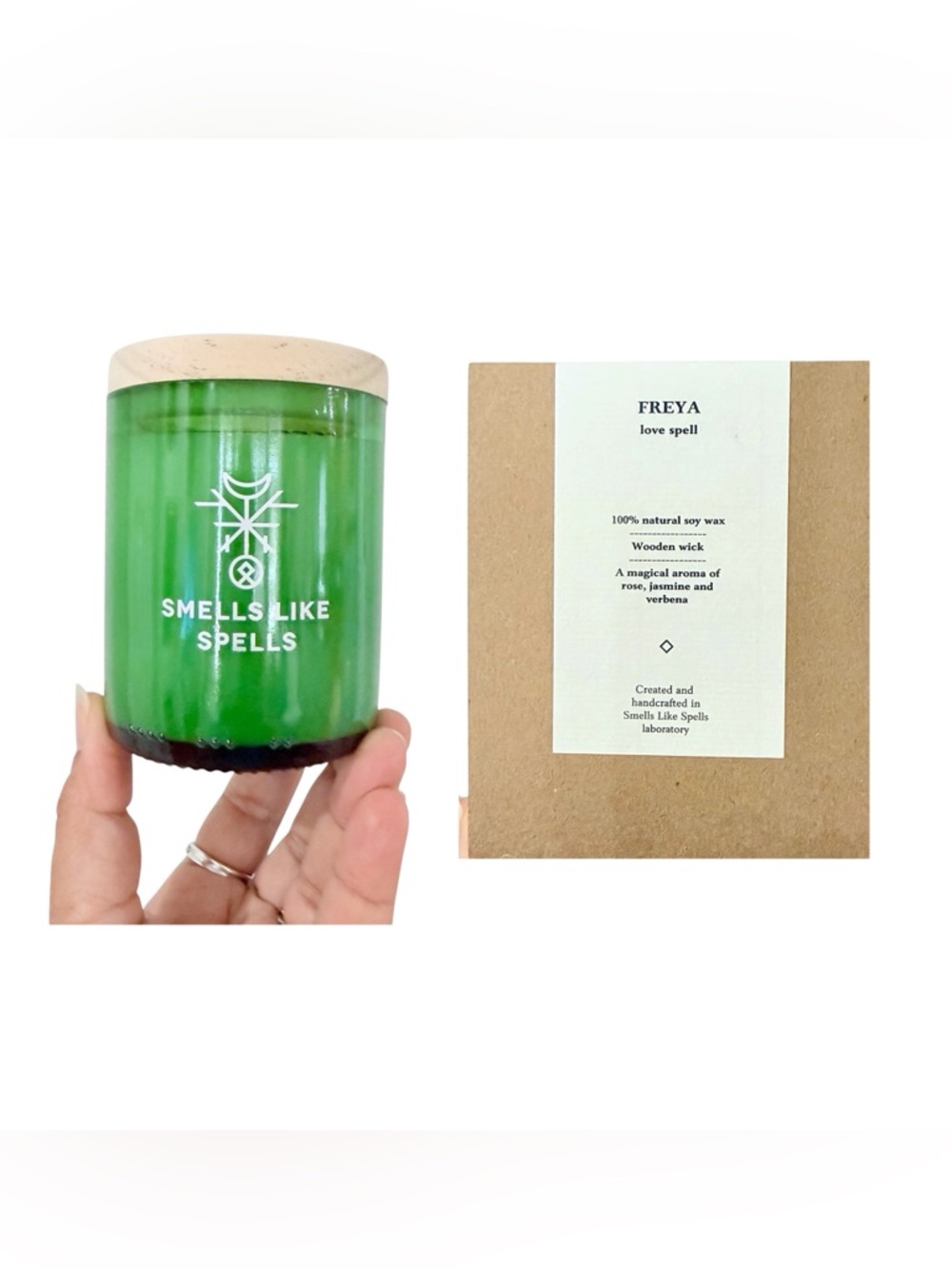 SMELLS LIKE SPELLS Freya Love Spell Green Soy Candle